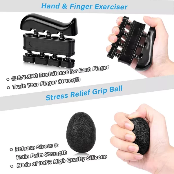 Bodybuilding Training Handgrip 10-60kg Adjustable Hand Grip Strengthener - Image 4